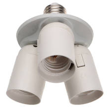 New 100V 230V PBT White E27 1 to 3E27 Lampholder 1to3 Light Converter Socket Photo Studio 4E27 LED Bulb Lamp Bases 2024 - buy cheap