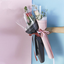 20 шт./лот упаковка для цветов сумка для переноски одна роза цветочный бумажный пакет Материалы для упаковки цветов 2024 - купить недорого