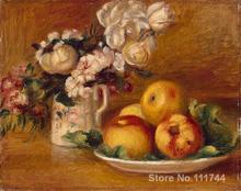 Pierre Auguste Renoir paintings of Apples and Flowers modern impressionism art High quality Hand painted 2024 - buy cheap