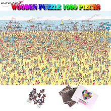 MOMEMO-rompecabezas gigante de madera para adultos, niños y adolescentes, juguetes de regalo, 1000 piezas 2024 - compra barato