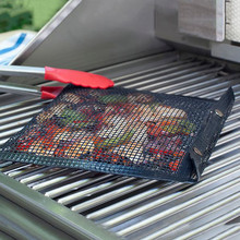 New Hot Non-Stick Mesh Grilling Bag Mats Non-Stick BBQ Bake Bag Outdoor Picnic Baking Barbecue Cooking Tool 2024 - buy cheap