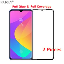 2Pcs For Xiaomi Mi CC9e Glass Tempered Glass for Xiaomi Mi CC9e Film Full Glue Cover Phone Screen Protector for Xiaomi Mi CC9e 2024 - buy cheap