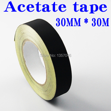 30MM wide black acetate tape line LCD screen repair sticky heat insulating tape wrapped acetate tape-sided adhesive strength 2024 - buy cheap