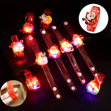 Natal papai noel luz flash brinquedos pulso mão tomar dança festa jantar festa para crianças papai noel luz brinquedo brinquedo # m30 2024 - compre barato