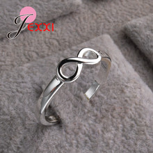 Big Promotion 925 Sterling Silver Infinity Rings Jewelry Fashion Engagement Anillos Bridal Wedding Finger Rings For Woman 2024 - buy cheap