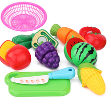 DIY Pretend Play Kitchen Set Toy Simulation Vegetable Fruit Food Model Educational Cognition Toys Gifts For Children Kids Girl 2024 - buy cheap