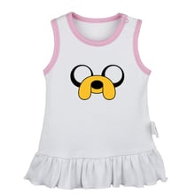 Adventure Time Princess Bubblegum the Vampire Queen Newborn Baby Girls Dresses Toddler Sleeveless Dress Infant Cotton Clothes 2024 - buy cheap