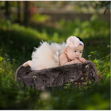 NOVO Bebê Saia Tutu com Harmonização de Cabeça Flor Set Newborn Fotografia Props Menina Bowknot Saia Tutu GM003 2024 - compre barato