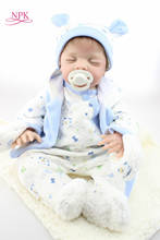 NPK reborn doll with soft real gentle touch hotsale lifelike reborn baby dolls fashion doll silicone vinyl for child 2024 - buy cheap