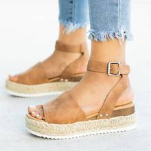 Novo verão sandálias femininas cunhas sapatos bombas de salto alto sandálias flip flop chaussures femme sandálias plataforma sandália feminina 2024 - compre barato