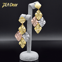 ZEA Dear Jewelry Long Drop Earrings For Women Dangle Earrings Hot Selling Big Earrings For Wedding Gift Bohemia Jewelry Findings 2024 - buy cheap