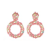 Round Rhinestone Statement Earrings 2019 Big Crystal Earrings For Women Large Circle Fashion Earing Luxury Party Evening Jewelry 2024 - buy cheap