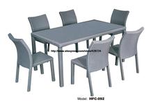 Классическая садовая мебель для отдыха стол для пикника 6 стульев из ротанга праздничный сад балкон комплект стул и стол из Фошань мебель город 2024 - купить недорого