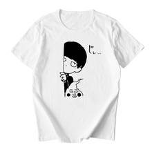 2021 hot sale Mob Psycho 100 T shirt Men Cotton T-shirts Short Sleeve Tops Cartoon Tees 2024 - buy cheap