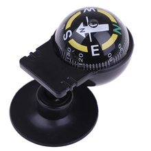 2.4x1.26 inch 1Pc 360 Degree Rotation Waterproof Vehicle Navigation Ball Shaped Car Compass with Suction Cup 2024 - buy cheap
