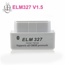 Newest Super MINI ELM327 V1.5 Bluetooth Power Switch 16Pin OBD scanner works on Android Torque chip PIC18F25K80 ELM 327 V 1.5 2024 - buy cheap