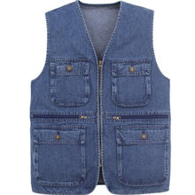 Spring Autumn Outer Big Size XXXL Vests Men's Leisure Waistcoat Vest Coat Multi Pocket Cotton Jackets Mens Outerwear Men Tops 2024 - buy cheap