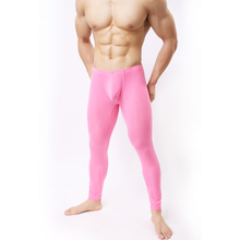 long johns men comfortable sexy leggings men thermal underwear men home pants long underwear pouch mens pajama pants 2024 - buy cheap