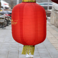 Lanterna chinesa vermelha de ano novo, lanterna cilíndrica chinesa para festival, decoração de festival com adorno de vento chinês para amigos em hotel 2024 - compre barato