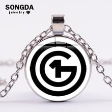 O1G Hungary Statement Necklace Simple Special Symbol 3D Effect Picture Glass Cabochon Pendant Necklace Women Men Jewelry Gifts 2024 - buy cheap