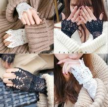 Decorated Cuff Fake sleeves autumn and winter wild sweater decorative sleeves flounces buttoned wrist sleeves lace pleated wrist 2024 - buy cheap