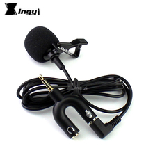 3.5mm Stereo Clip-on Mobile Cell Phone Smartphone Microphone Lavalier Lapel Cellphone Mic For Recorder SAMSUNG Android iPhone8 7 2024 - buy cheap