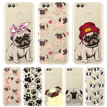 Back Cover For Huawei Nova 2i 3 3I 3E 2 Lite Plus Pug French Bulldog Soft Silicone Phone Case For Huawei Nova Smart Lite 2017 2024 - buy cheap