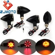 Universal Motorcycle LED Turn Signals Blinkers Rear Running Flashers Indicator Light For Harley Honda Yamaha Suzuki Kawasaki 2024 - buy cheap