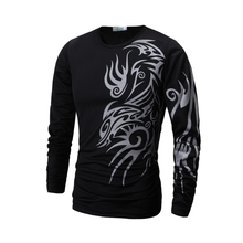 2019 Famous design New 3D print Phoenix tattoo T-shirts Men's Long Sleeve Cotton O-Neck  Hip Hop casual streetwear t shirt men 2024 - buy cheap