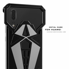 Capa estilosa de luxo para huawei p20 pro p10 p9 plus, à prova de choque, de liga de alumínio, antiquebra 2024 - compre barato