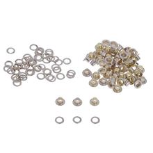 100pcs Clothes Shoes Scrapbook Eyelets Round Inner Hole 4/5/6/8mm Metal eyelets For Scrapbooking Garment Eyelets Apparel 2024 - buy cheap