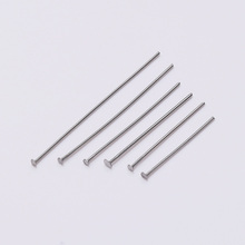 100pcs/lot Length 16-70 mm stainless steel Metal Flat Head Pins For Jewelry Making Findings Supplies Diy Jewelry pin Dia 0.6mm 2024 - buy cheap