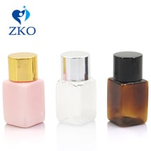 1pcs 10ml Electroplating Golden/Silver/Black Screw Lid Free Shipping Mini Travel Refillable Cosmetic Liquid Square Bottles 2024 - buy cheap