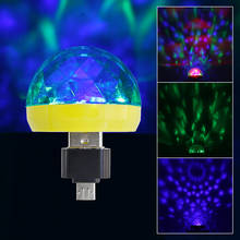 RGB LED Music Stage Lights USB Disco Club DJ Light Show Bulb Projector Crystal Magic Ball Stage Lighting Effect Lamp 2024 - buy cheap