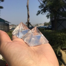 2 шт. Высокое качество 100% приятный натуральный прозрачный пирамида из кристалла кварца рейки минерал целебный драгоценный камень кристалл Пирамида оптовая продажа 2024 - купить недорого