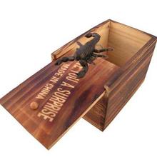 Сюрприз животных укуса в деревянной коробке кляп подарок практичная забавная шутка розыгрыш игрушка 2024 - купить недорого