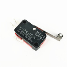 10pcs/lot V-156-1C25 microswitch with long wheel Limit switch silver point 2024 - buy cheap