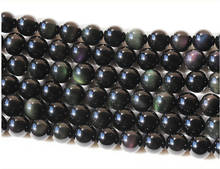 Natural Rainbow Obsidian 6mm 8mm 10mm 12mm Smooth Round Stone Bead Gem stone Loose Bead Strand Grade A 1string 2024 - buy cheap