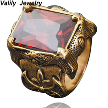 Edglifu anel masculino, jogo de anéis em aço inoxidável com ajuste grande, garra de dragão, flor de treliça, joia para festa de casamento 2024 - compre barato