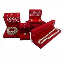 5pcs Velvet Jewelry Organizer Display for Ring Earring Pendant Necklace Gift Box Red Bracelet Packaging Holder Storage Boxes 2024 - buy cheap