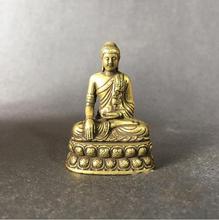 Copper Statue Collectable Chinese Brass Carved Amitabha Buddha of Sakyamuni Exquisite Small Statues Free Shipping 2024 - buy cheap