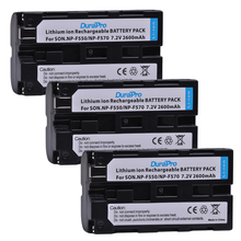 Durapro 3pc NP-F550 NP-F570 7.2 v 2600 mah recarregável li-ion bateria para sony CCD-SC55 CCD-TRV81 DCR-TRV210 MVC-FD81 2024 - compre barato