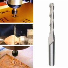 Broca de grabado CNC, herramientas de corte de madera, 3/5/10 piezas, 3.175MM, carburo sólido, 2mm de diámetro, espiral, 2 flautas, punta de bola 2024 - compra barato