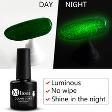 Mtssii 7ML Luminous No Wipe Top Coat Glow In the Dark UV LED Gel Polish Soak Off Long-lasting Nail Gel Varnish Manicure Lacquer 2024 - buy cheap