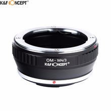 K & F CONCEPT-Adaptador de montura de cámara OM-M4/3, con pasador de bloqueo y parada, para Olympus OM Lens a Micro 4/3 Lens Camera 2024 - compra barato