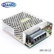DIANQI power supply 12V 50W power suply 50W 12V 4.2A mini size din led  ac dc converter ms-50-12 2024 - buy cheap