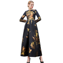 Fancy Dress 2021 Autumn Women Elegant Long Dress Printed Evening Gown Wedding Party Prom Special Occasion Maxi Long Dress DL1091 2024 - buy cheap