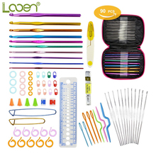 Looen 90pcs DIY Knitting Accessories Full Set Crochet Hooks Set With Aluminum Knitting Needles Yarn Craft Kit Hot Search Gifts 2024 - buy cheap