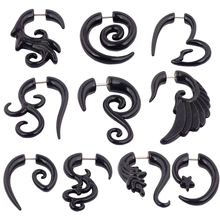 JUNLOPWY-pendientes de plata de primera ley con forma de espiral para mujer, aretes, Piercing, 16g, 10 estilos, 100 Uds. 2024 - compra barato