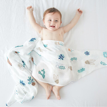 Muslin 100% Cotton Baby Swaddles Soft Newborn Blankets Bath Gauze Infant Wrap Sleepsack Stroller Cover Play Mat Baby Bed Sheet 2024 - buy cheap